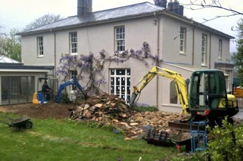 Bucknowle Patio Preparation