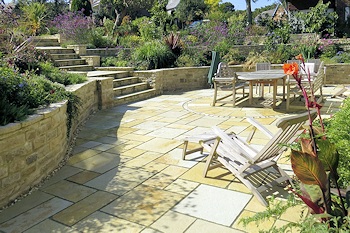 Large Patio & Steps Studland