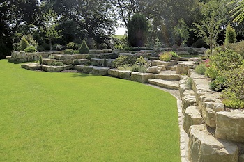 Rockery and New Lawn at Studland