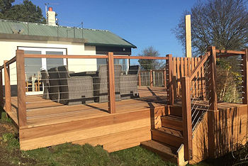 Hardboard Decking at Goathorn Cottage