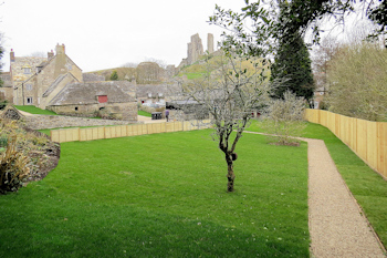National Trust garden in Corfe Castle