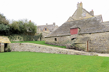 National Trust garden in Corfe Castle