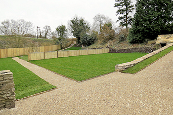 National Trust garden in Corfe Castle