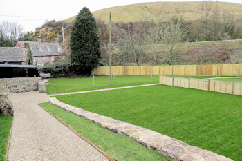 National Trust garden in Corfe Castle