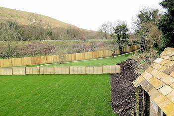 National Trust garden in Corfe Castle