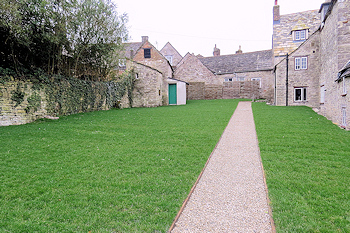 National Trust garden in Corfe Castle