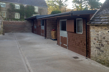 New Stable Block and Concrete Yard